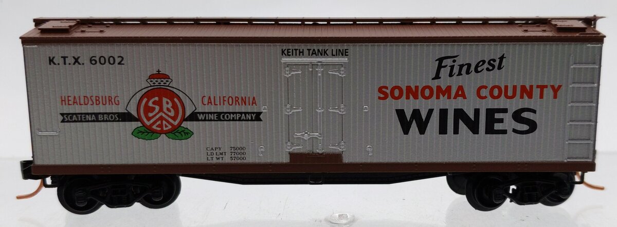 Micro-Trains 04900070 N Keith Tank Line 40' Double-Sheathed Wood Reefer #6002 EX/Box