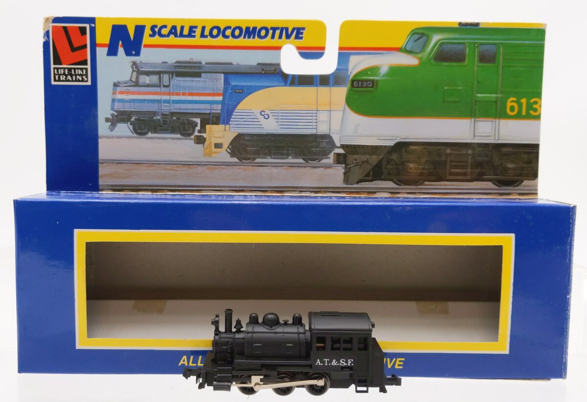 Life Like 7781 N Scale Atchison, Topeka & Santa Fe 0-6-0 Saddle Tank Locomotive LN/Box