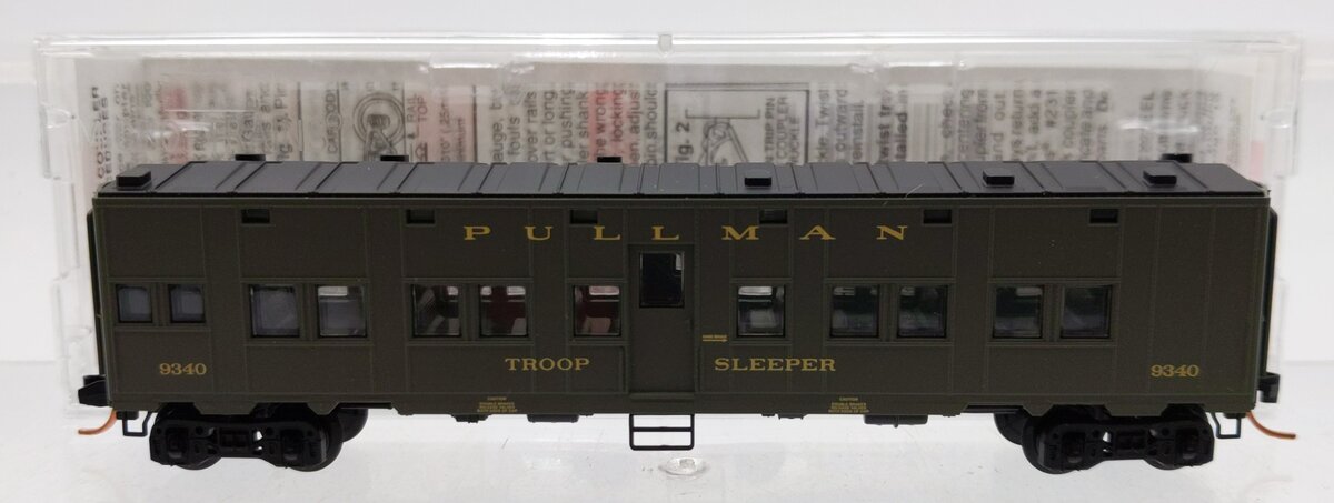 Micro-Trains 11600015 N US Office of Defense Trans 50' Troop Sleeper Car #9340 NIB