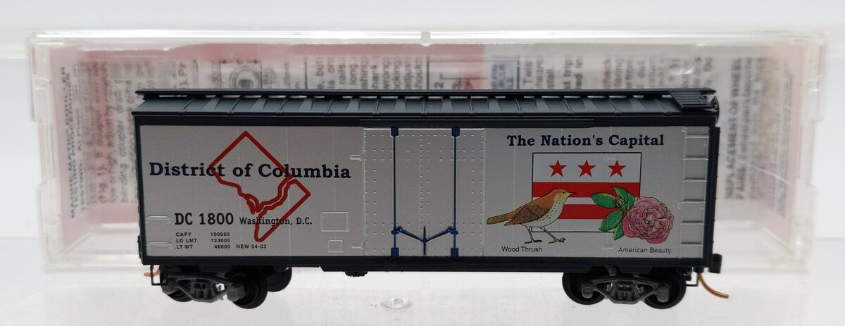 Micro-Trains NSC 03-01 N Scale District of Colombia Box Car #1800 NIB