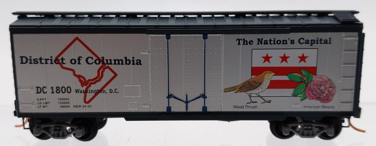 Micro-Trains NSC 03-01 N Scale District of Colombia Box Car #1800 NIB
