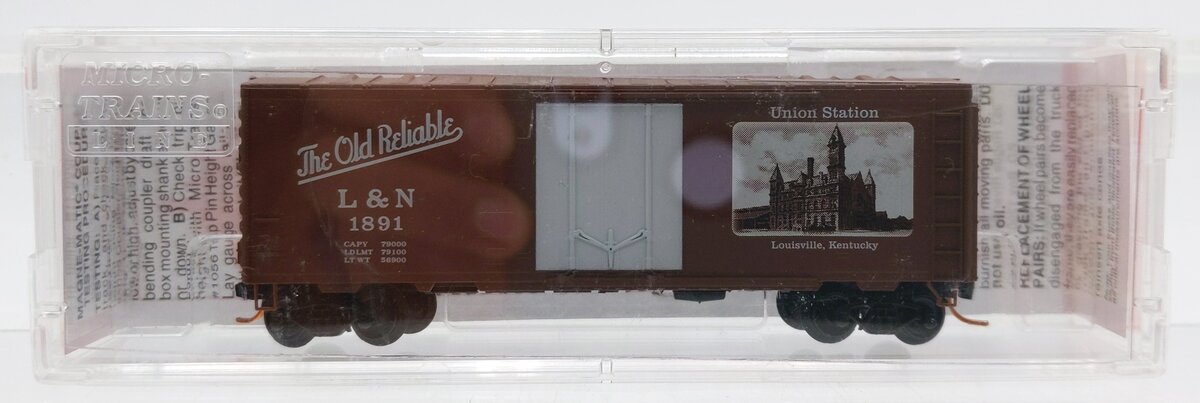 Micro-Trains NSC MTL 08-01 N L&N 40' Standard Plug Door Boxcar #1891 NIB