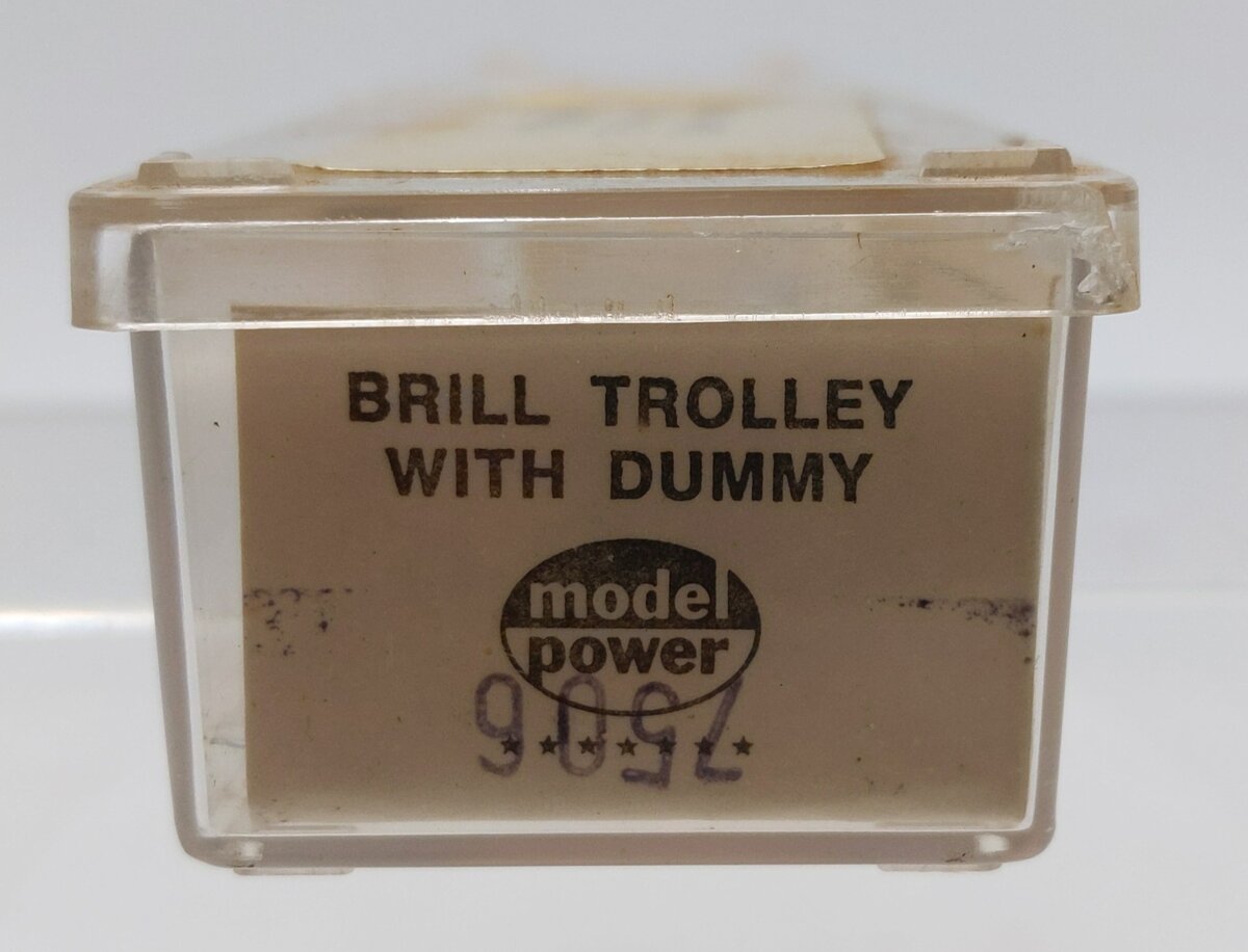 Model Power 7506 N Scale Brill Trolley with Dummy #70 EX/Box