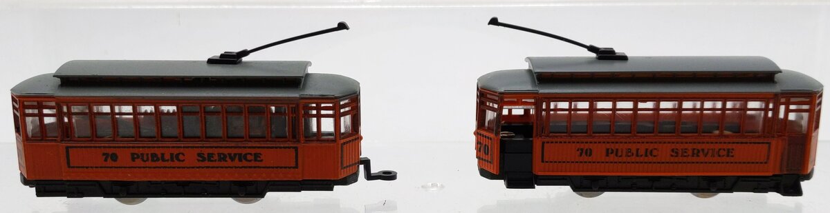 Model Power 7506 N Scale Brill Trolley with Dummy #70 EX/Box