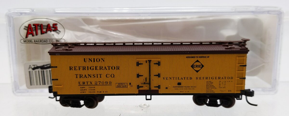 Atlas 41416 N Scale Erie 40' Woodside Reefer Car #27090 LN/Box