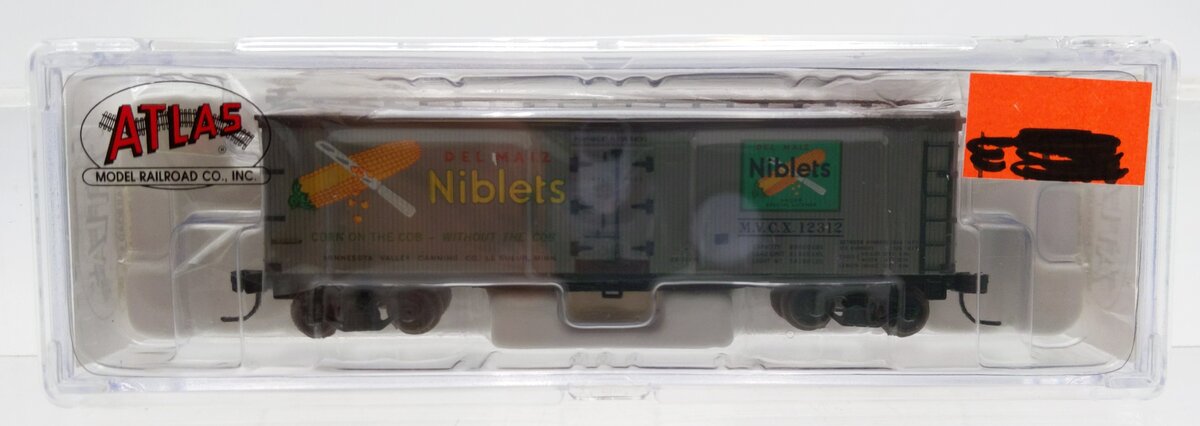 Atlas 41455 N Scale Del Maiz Niblets 40' Woodsde Reefer Car #12312 NIB