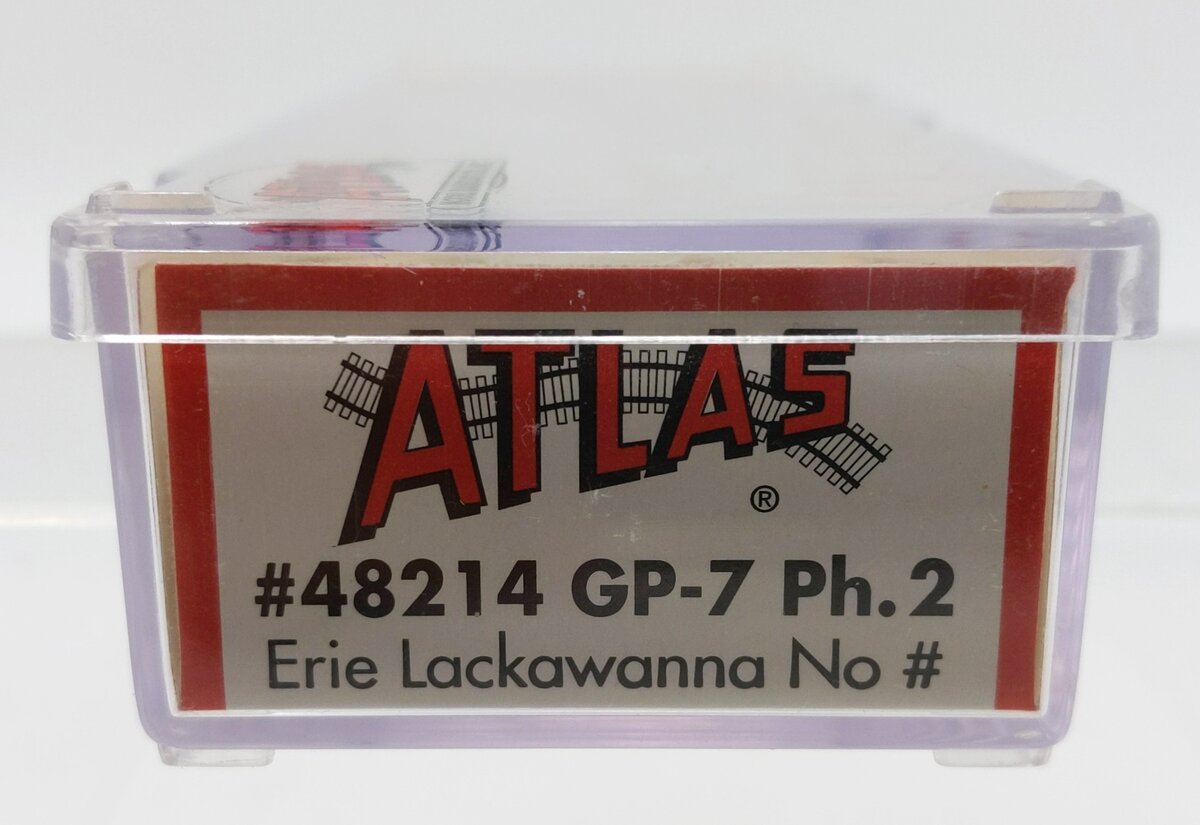 Atlas 48214 N Scale Erie Lackawanna GP-7 Phase II Diesel Locomotive LN/Box