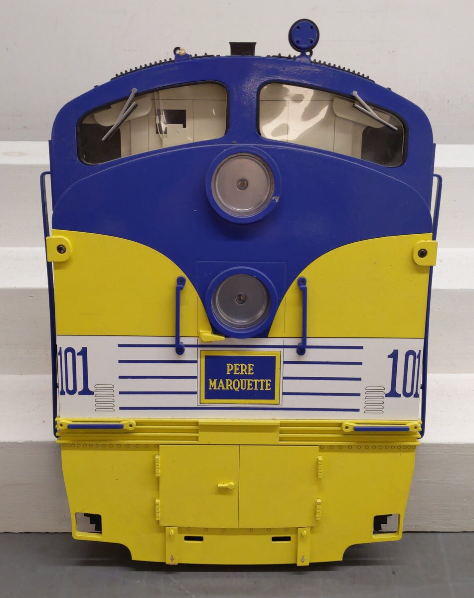 Stoddart Pere Marquette Laser Cut Wooden Art W/Lights VG