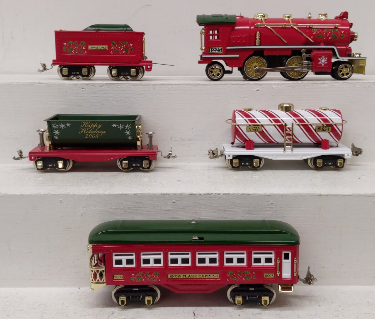 Lionel 6-51012 O Gauge Tinplate Christmas Steam Train Set VG/Box