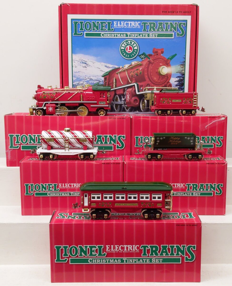 Lionel 6-51012 O Gauge Tinplate Christmas Steam Train Set VG/Box