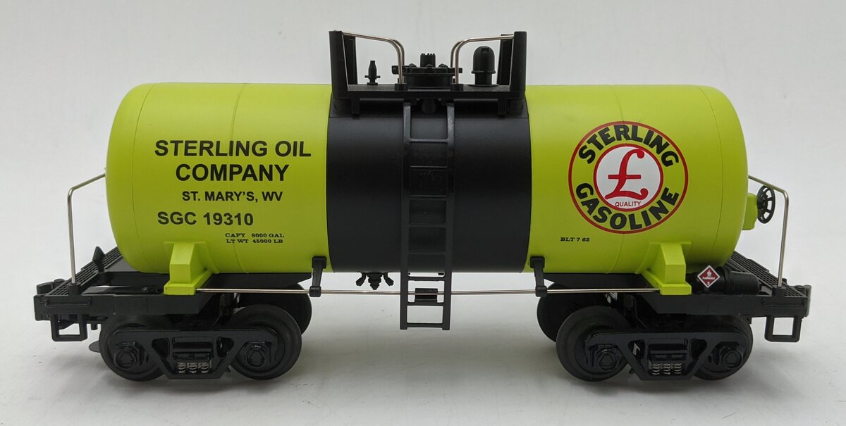 MTH 20-96081 O Scale Sterling Gasoline 8000 Gallon Tank Car #19310 LN