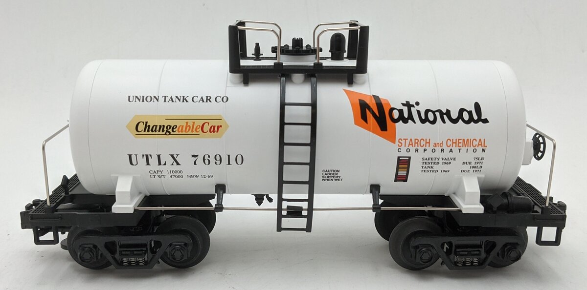 MTH 20-96004 O Gauge National Starch & Chemical Co. 8000 Gallon Tank Car #76910 LN