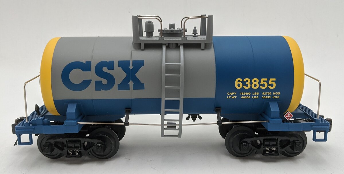 MTH 20-96116 O Scale CSX 8000 Gallon Tank Car #63855 LN