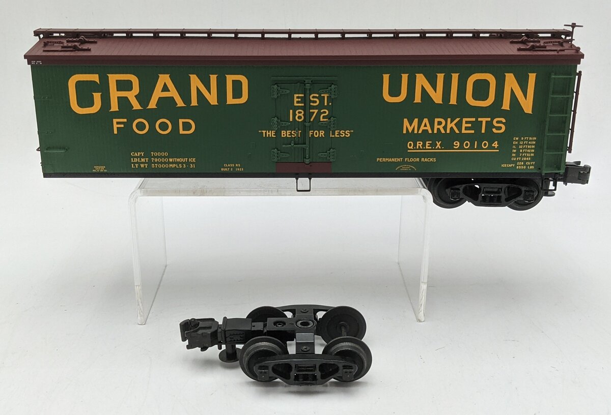 Atlas 6706-2 O Scale Grand Union Food Markets Woodside Reefer #90104 VG