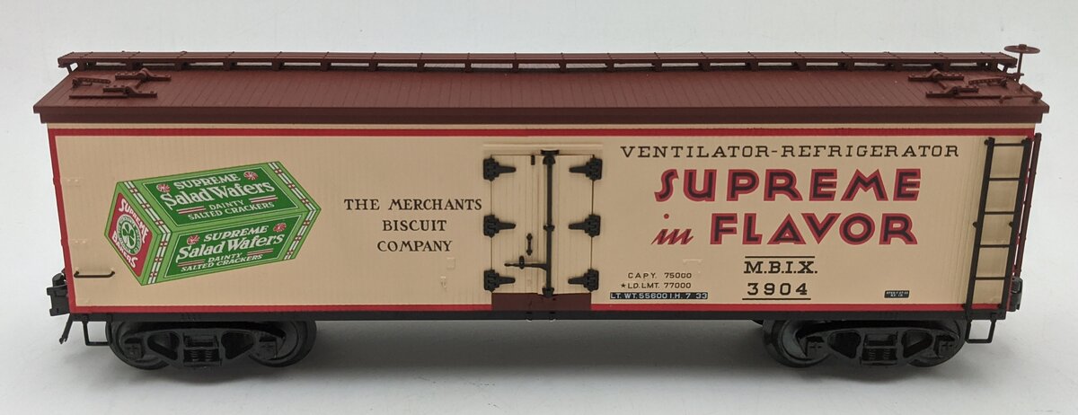 Atlas 8103-2 O Scale Merchants Biscuit 40' Woodside Reefer #3904 (3-Rail) VG