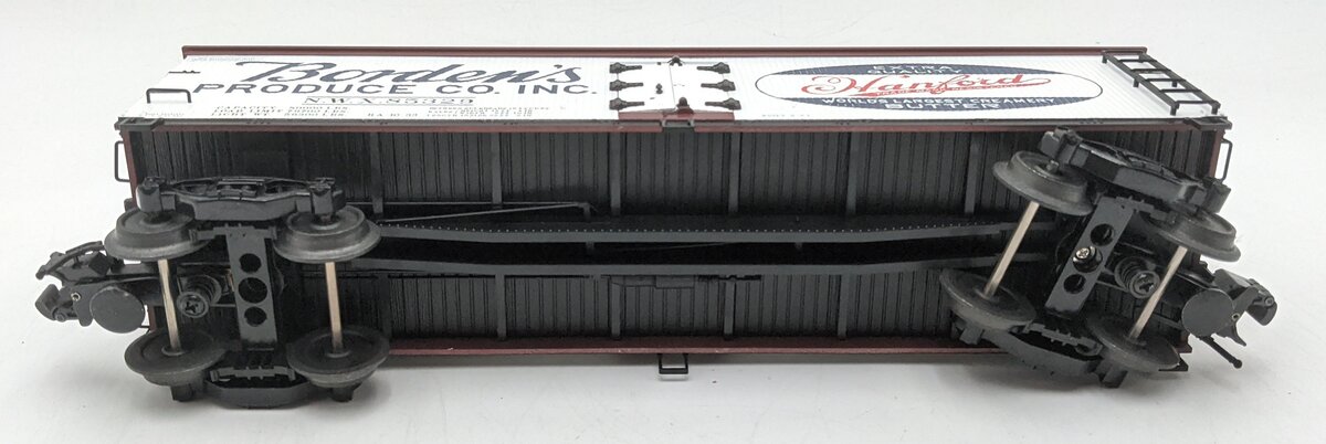 Atlas 8090 O Scale Borden's 40' Woodside Reefer Car #85329 (3-Rail) VG