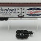 Atlas 8090 O Scale Borden's 40' Woodside Reefer Car #85329 (3-Rail) VG