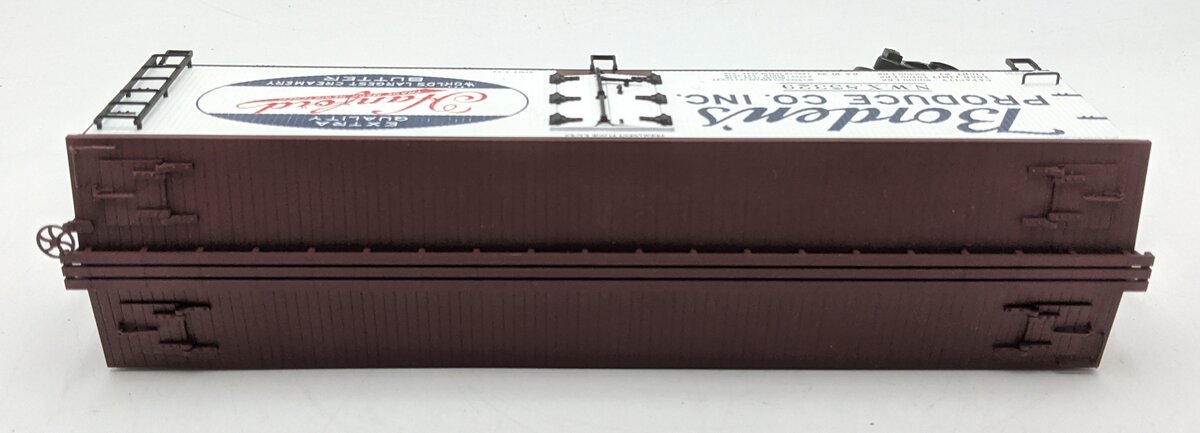 Atlas 8090 O Scale Borden's 40' Woodside Reefer Car #85329 (3-Rail) VG