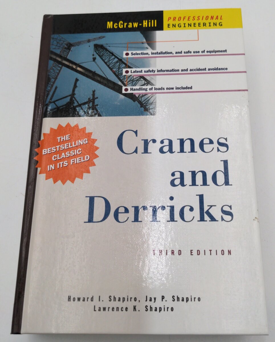 McGraw-Hill 0-07-057889-3 Cranes And Derricks 3rd Edition by Howard I. Shapiro LN