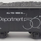 Lionel 6-52175 O Dept. 56 Hudson Steam Tender EX