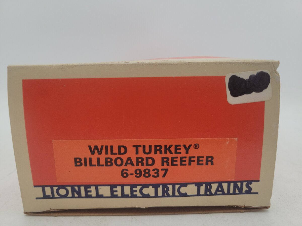 Lionel 6-9837 O Gauge Wild Turkey Bourbon Billboard Refrigerator Car #9837 EX/Box