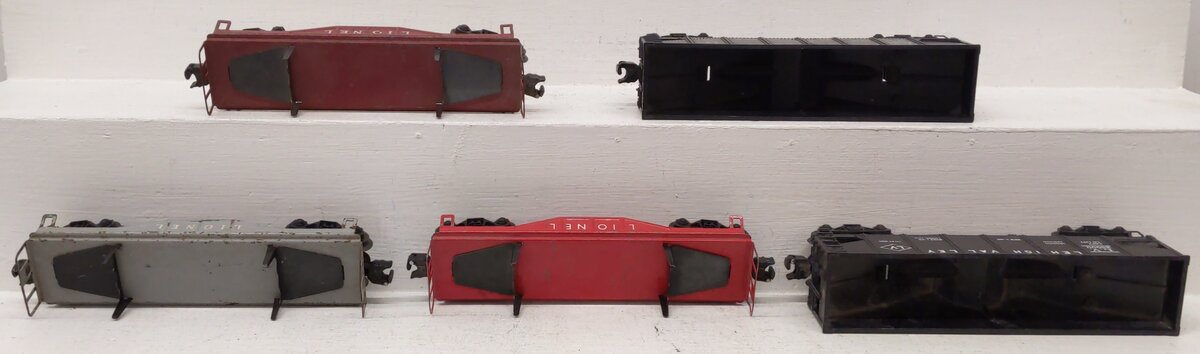 Lionel Vintage O Gauge Freight Cars #6111,6121,6111,6456,6456 [5] VG