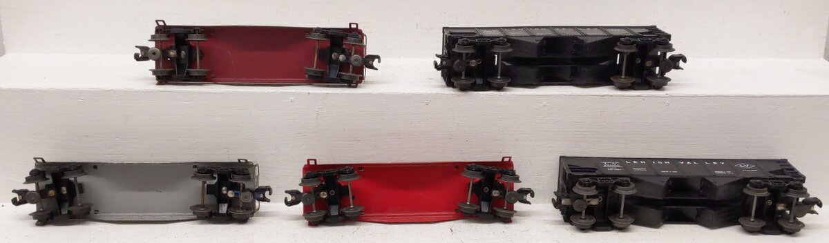 Lionel Vintage O Gauge Freight Cars #6111,6121,6111,6456,6456 [5] VG