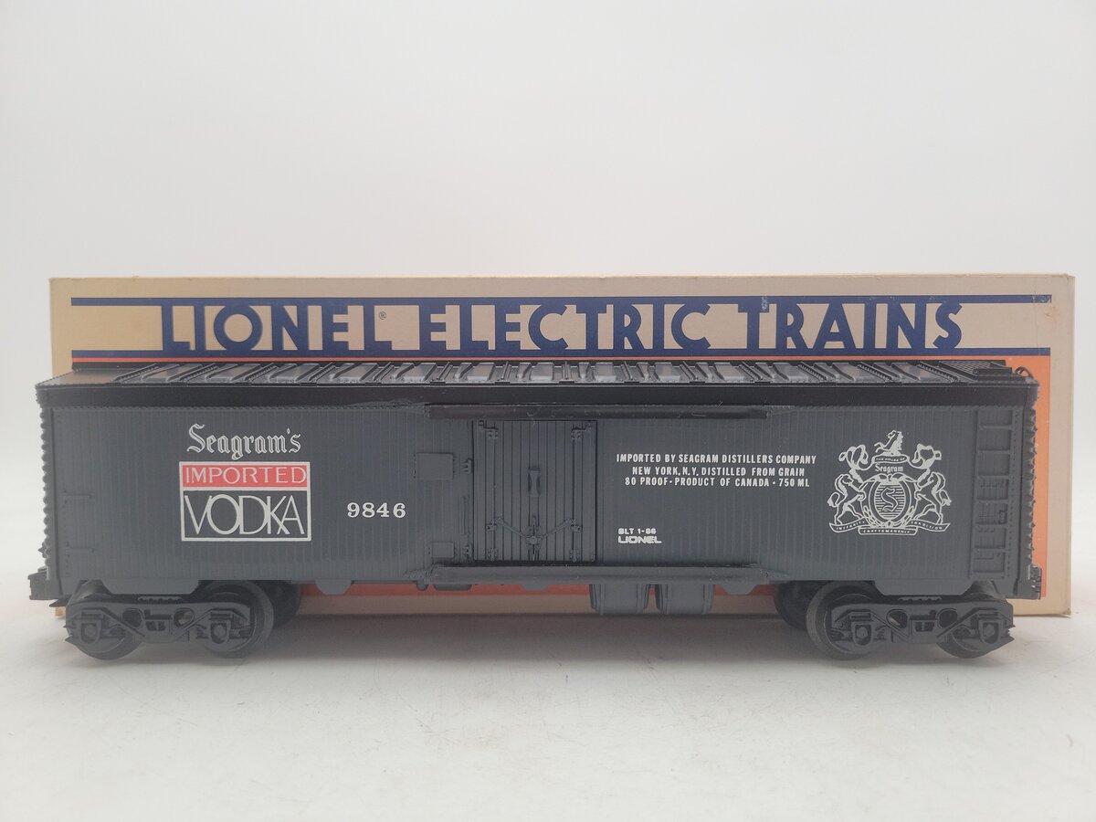 Lionel 6-9846 O Gauge Seagram's Vodka Billboard Reefer EX/Box