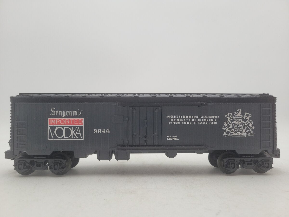 Lionel 6-9846 O Gauge Seagram's Vodka Billboard Reefer EX/Box