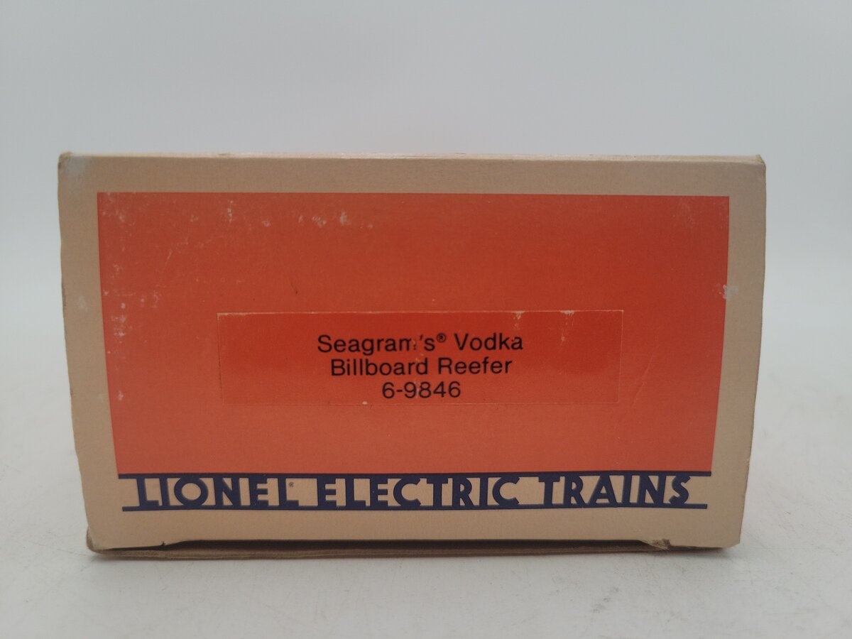 Lionel 6-9846 O Gauge Seagram's Vodka Billboard Reefer EX/Box