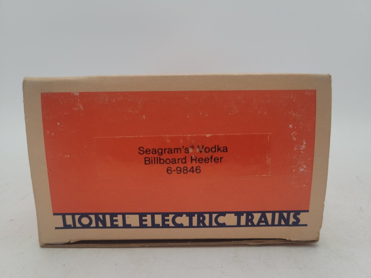 Lionel 6-9846 O Gauge Seagram's Vodka Billboard Reefer EX/Box