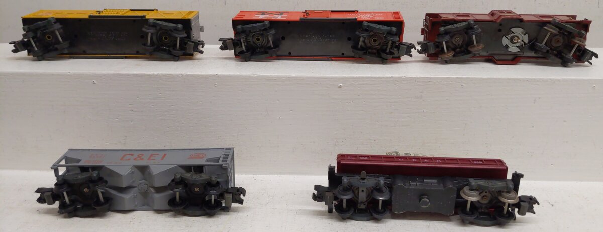 American Flyer S Gauge Vintage Freight Cars #919,24076,935,24036,24221 [5] VG