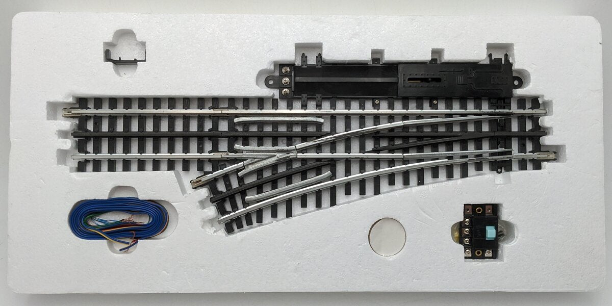 Atlas 96070 O O54 Solid Steel Left Hand Remote Switch Turnout EX/Box