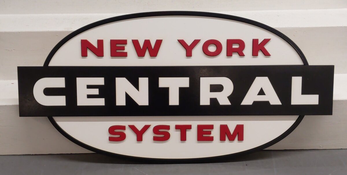 Stoddart New York Central System Wooden Laser Cut Sign LN