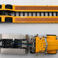 Sword Models DHS0100 1:50 Diecast Yellow Peterbilt 379 Tractor & Rogers Trailer NIB