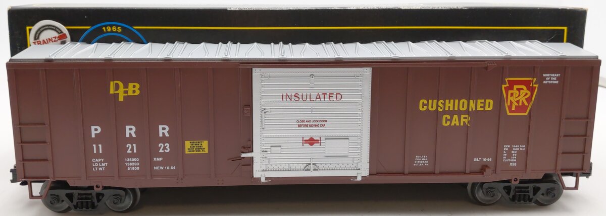 Weaver 112123 O Gauge Pennsylvania Railroad Ribbed 50' Boxcar (3-Rail) EX/Box