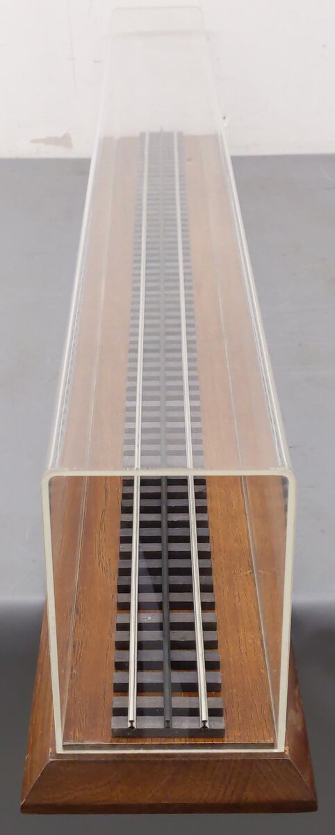 O Gauge 41" Acrylic Display Case w/ Wooden Base EX