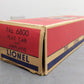 Lionel 2505W Vintage O 2329 Original Boxes Only w/6805,6519,6800,6464-500,6357