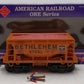 RMT 96719-2 O Gauge Bethlehem Steel Johnstown Ore Car w/ Load #147313 EX/Box