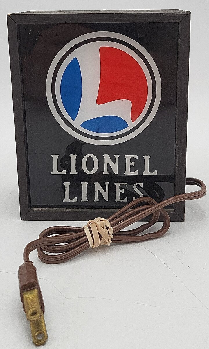Vintage Lionel Lines Lightbox Illuminated Sign EX