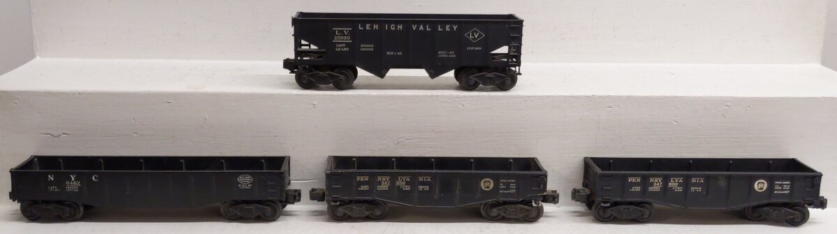 Lionel Vintage O Gauge Freight Cars #6456,347000,347000,6462 [4] VG