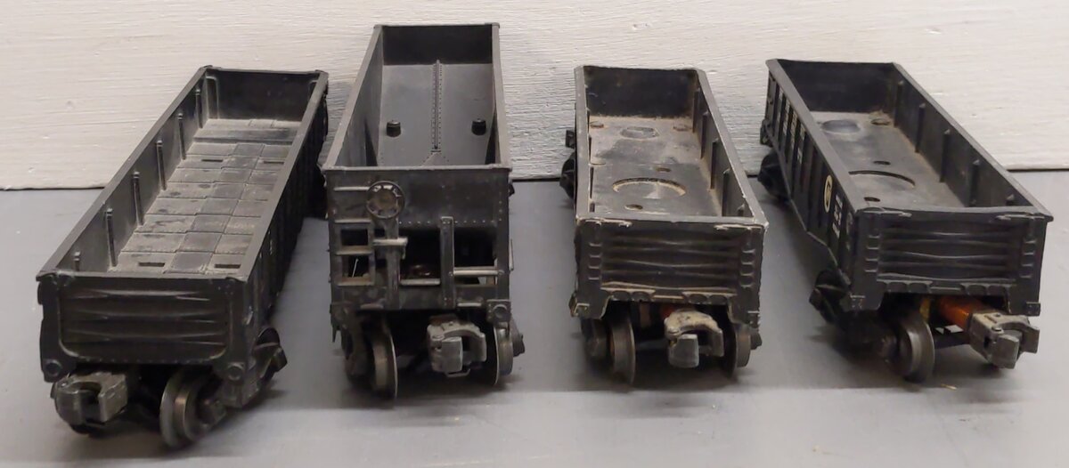 Lionel Vintage O Gauge Freight Cars #6456,347000,347000,6462 [4] VG