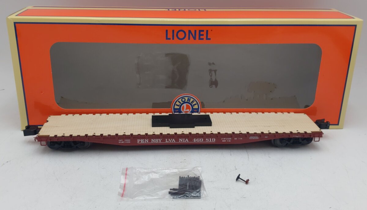 Lionel 2322033 O Gauge Pennsylvania 50' Flatcar #469819 EX/Box