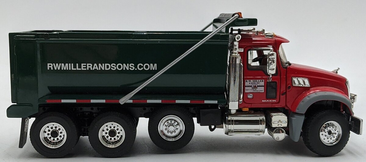 First Gear 50-3125 1:50 Diecast Mack Granite MP Dump RW Miller And Sons NIB
