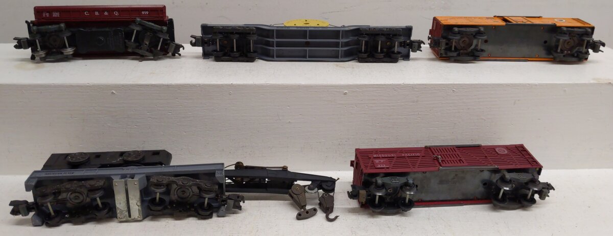 American Flyer S Gauge Vintage Freight Cars #944, 929, 919, 936, 947 [5] VG