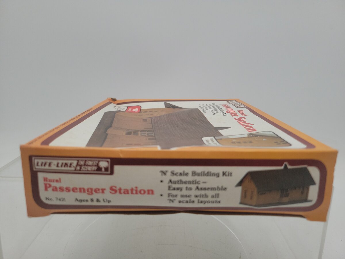 Life Like 7431 N Scale Rural Passenger Station Building Kit LN/Box
