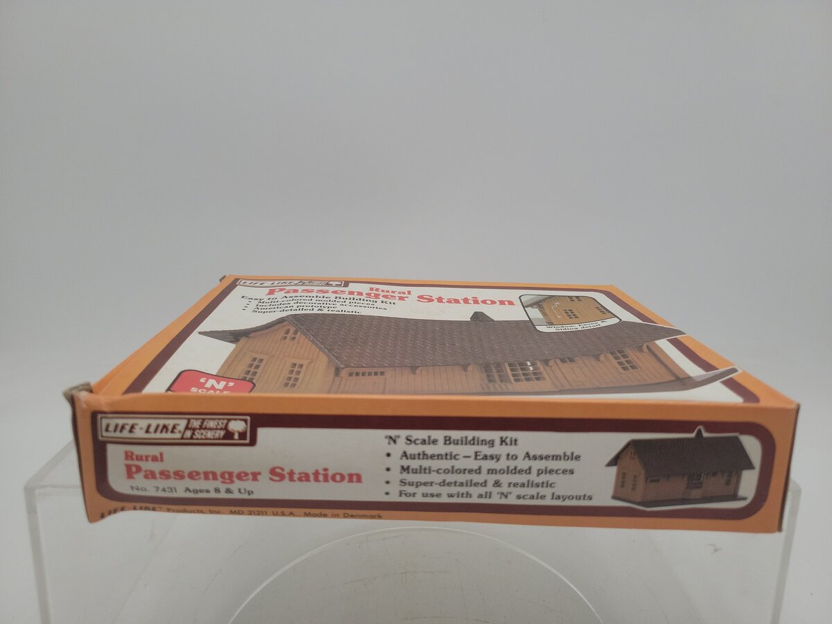 Life Like 7431 N Scale Rural Passenger Station Building Kit LN/Box