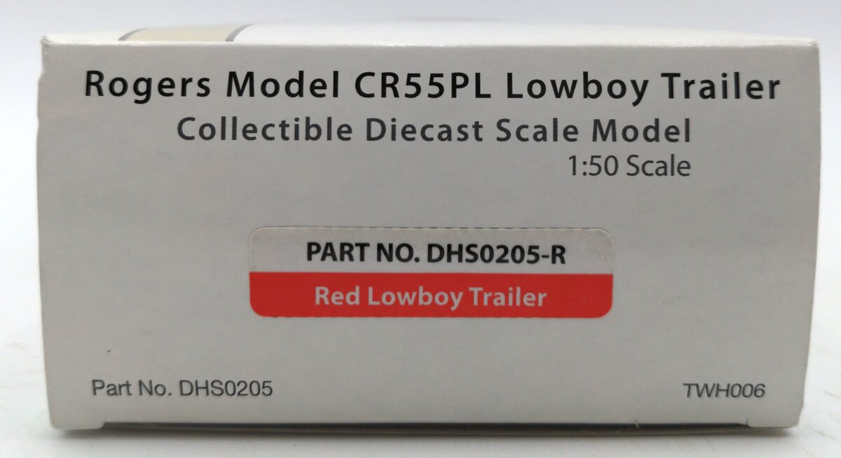 Sword Models DHS0205 1:50 Scale Diecast Rogers Model CR55PL Lowboy Trailer NIB