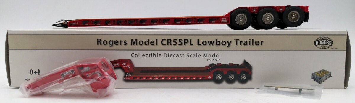 Sword Models DHS0205 1:50 Scale Diecast Rogers Model CR55PL Lowboy Trailer NIB