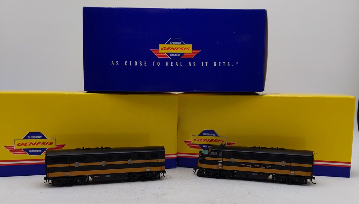 Athearn G2618 HO Frisco F-3A/F-3B Diesel Locomotive Set #5014 / 5114 LN/Box